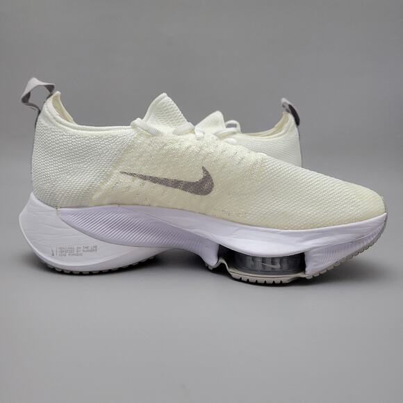 Nike Wmns Air Zoom Tempo NEXT% Flyknit White Atmosphere Grey CI9924-101 Sz 7 - Picture 5 of 16